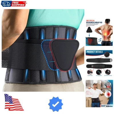 Cinturón de soporte de espalda ligero para aliviar el dolor de espalda - adecuado para todas las actividades Foto 1 de 4