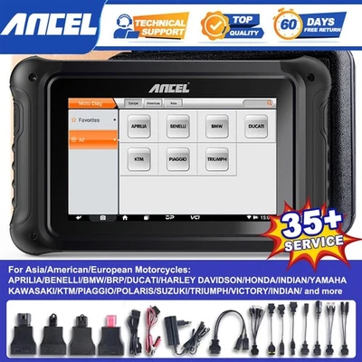 ANCEL MT700 Motorcycle All System OBD2 Scanner Diagnostic Scan Tool ECU Coding