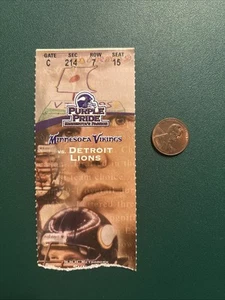 50 FIRST DATES ADAM SANDLER MOVIE 2002 LIONS VIKINGS ticket stub RANDY MOSS - Picture 1 of 4