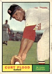 1961 Topps #438 Curt Flood Baseball Card St. Louis Cardinals Very Good - Picture 1 of 2