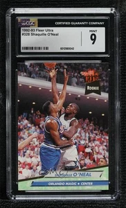 1992-93 Fleer Ultra Shaquille O'Neal #328 CGC 9 Mint Rookie RC HOF - Picture 1 of 3