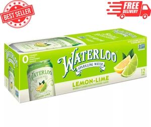 Waterloo Sprudelwasser, Zitrone-Limette natürlich aromatisiert, 12 flüssige Unzen Dosen, Packung... - Bild 1 von 5