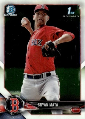 2018 Bowman Chrome Prospects Bryan Mata Boston Red Sox #BCP2 - Image 1 of 2