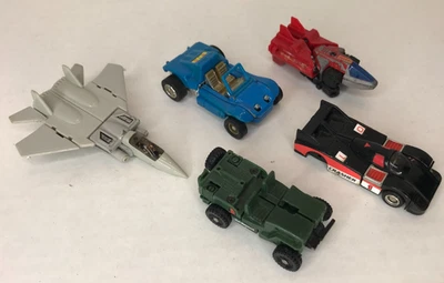 Lote De 5 Go-Bots De Colección Faltan Algunas Piezas F-15 Jeeper Creeper Crasher Buggyman Foto 1 de 4