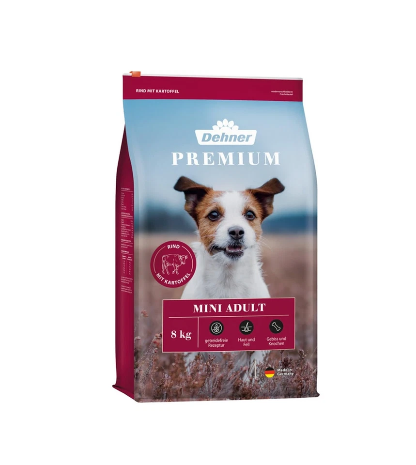 Premium Hundefutter Trockenfutter getreidefrei für ausgewachsene Hunde kleine... - Bild 1 von 4