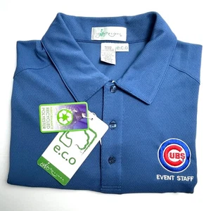 Il Migliore Chicago Cubs Event Staff Polo Shirt Recycled Polyester Blue XL - Picture 1 of 6