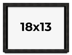 18x13 Shadow Box Black Rustic Barnwood Display Frame | 1.125 Inch Deep | 0.875 - Picture 1 of 4