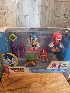 Sonic The Hedgehog Oil Ocean Quest Diorama & Figure Set ~ Sonic Knuckles Octus - Picture 1 of 7
