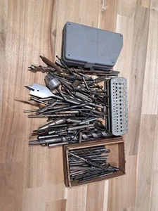 Lot of Drill Bits High Speed Steel Metalworking Woodworking Machinist M87 - Picture 1 of 6