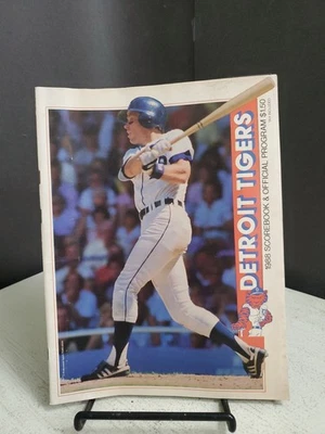DETROIT TIGERS 6-14-1988 SCORE BOOK OFFICIAL PROGRAM vs Baltimore Orioles Scored - Image 1 of 4