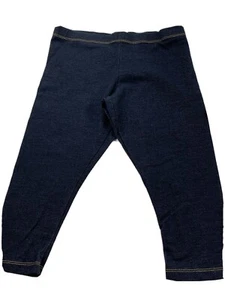 New women Black Cotton YOGA CAPRI LEGGINGS, LARGE Set Of Two - Picture 1 of 4