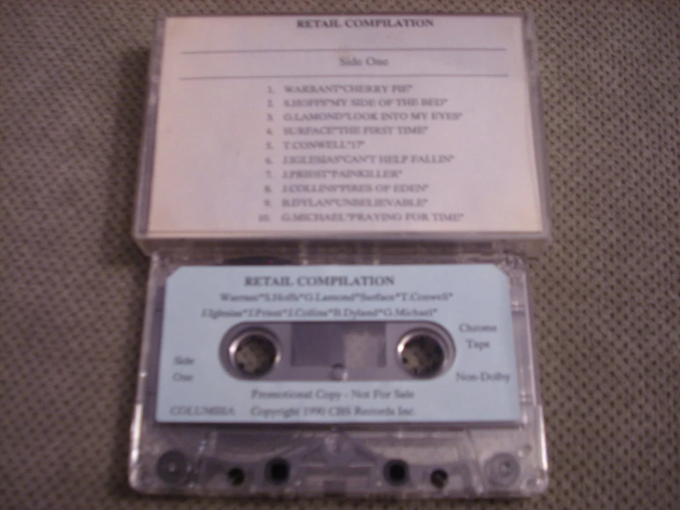 RARE PROMO Columbia Retail CASSETTE TAPE Judas Priest George Michael Bob Dylan ! - Image 1 of 2