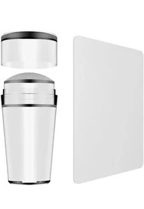 Nail Art Stamper, Clear Silicone Stamping Jelly with Scraper, Transparent - Picture 1 of 5