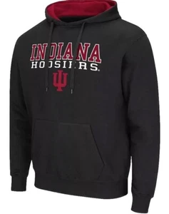 NWT~NCAA Mens Indiana Hoosiers Pullover Hoodie With Embroidered Logo Large - Picture 1 of 1
