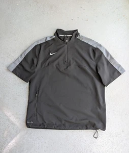 Nike Dri-Fit Kurzarm 1/4 Zip Windbreaker Baseball Golf Shirt Herren M - Bild 1 von 10