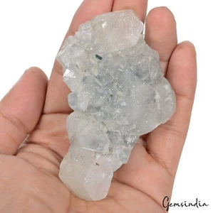 Gema de cristal curativo druzy áspera sin cortar apofilita blanca natural sin tratar 800 quilates - Imagen 1 de 6