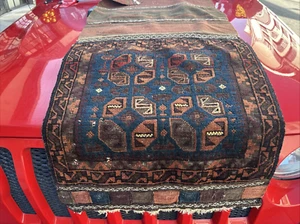 Auth: 19th C Tribal Bag Rare Collectors Nomadic Art Organic 22x23 NR - Picture 1 of 18