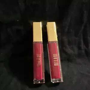 NEW 2PK Milani Amore Matte Lip Creme Lip Gloss, 15 Gorgeous Damage Container - Picture 1 of 9