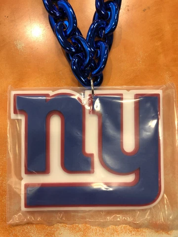 NEW YORK GIANTS  BIG  Logo ROYAL  Fan Chain Big Chain Necklace  FAN FAVE Cover