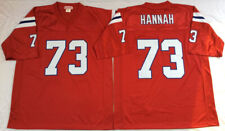 Retro Football Jersey 73# JOHN HANNAH Red Jersey All Sewn Custom Custom
