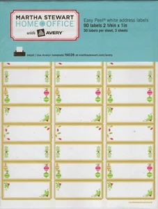 Martha Stewart Home Office Avery White Address Labels~Icons~Quick Ship! Cute! - Picture 1 of 1