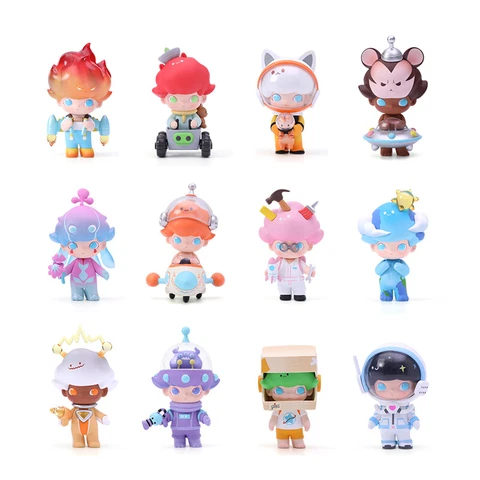 Genuine POPMART Dimoo Space Travel Series Confirmed Blind Box Action Figures Cover