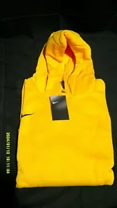 Nike Felpa con Cappuccio Uomo 3XL Pull Over in Pile 835585-716 Oro - Foto 1 di 5