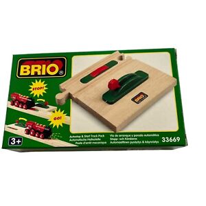 BRIO WOODEN TRAIN AUTO STOP AND START TRACK SET 33669 NEW - THOMAS COMPATIBLE