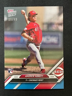 Andrew Abbott RC - 2024 Topps Now Road to Opening Day #OD-215 BLUE SP SN /49 - Image 1 of 2