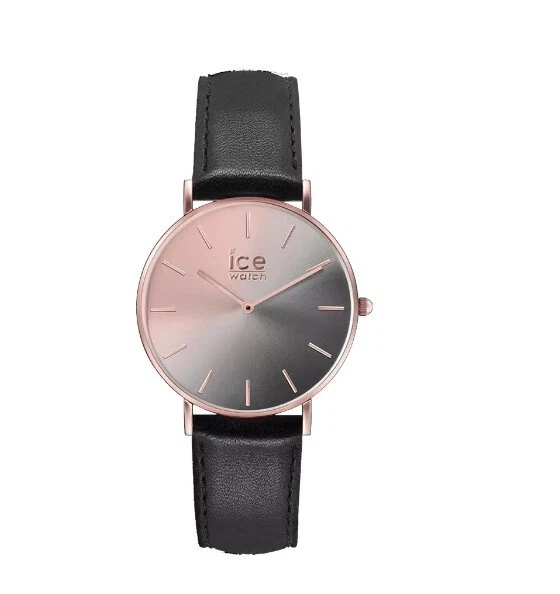 Ice Sunset Smoky Eye Rose Black Black Leather Strap Watch – Ice Watch 015752 - Image 1 of 1