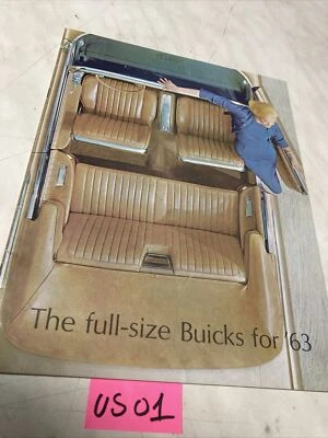 Buick 1963 Electra 225 Lesabre Wildcat Estate Catalogo Prospetto Opuscolo - Immagine 1 di 4