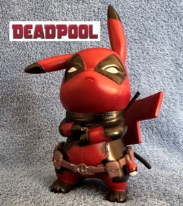 Large 5" Pokemon Pikachu Cosplay Deadpool - Brand New - Picture 1 of 22