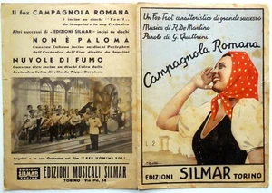 MUSIKPARTITUR RÖMISCHE CAMPAGNOLA FOX TROT MANDOLINE R. DE MARTINO 1939 - Bild 1 von 1