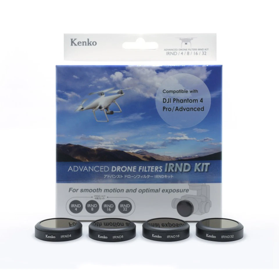 Kenko Drone Camera Filter Kit for DJI Phantom 4 PRO Advance IRND ND4/8/16/32 - Image 1 of 4