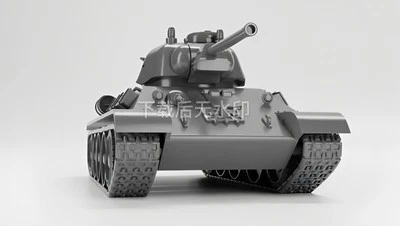 3D 打印 1/72 苏联 T34-76 模型 1943 年坦克模型未上色- — 第 1/4 张图片