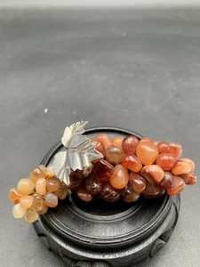Vintage Carnelian Stone Polished Agate Grape Cluster 4” X 2” - Picture 1 of 14