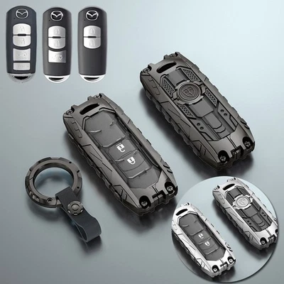 Funda metálica para llavero de coche para Mazda 3 6 8 Miata MX-5 CX-3 CX-5 CX-7 CX9 Foto 1 de 4