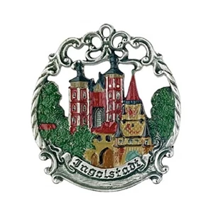 Ingolstadt Germany Pewter Christmas Tree Ornament Decoration Made in Germany - Picture 1 of 3