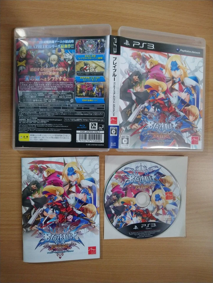 PS3 BlazBlue: Continuum Shift Extend (Japan Ver.) FIGHTING SONY PLAYSTATION 3 - Image 1 of 1