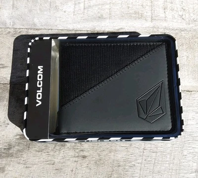 Volcom Stone Mens Bi-fold Wallet Black/Black - Image 1 of 2