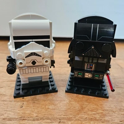 LEGO Star Wars Brickheadz 41619 Darth Vader & 41620 Stormtrooper (100% Complete) - Image 1 of 4