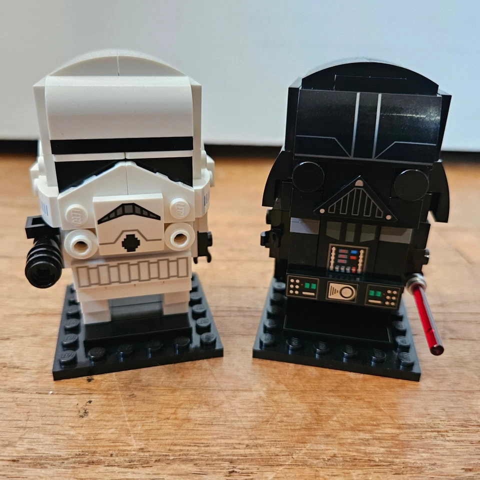 LEGO Star Wars Brickheadz 41619 Darth Vader & 41620 Stormtrooper (100% Complete) - Image 1 of 4