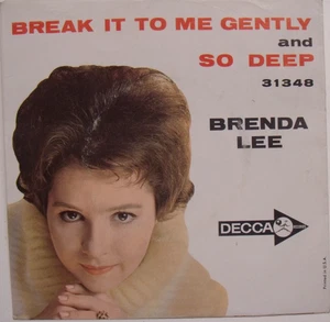 Brenda Lee - Break It To Me Gently - 1961 Picture Sleeve & NM 45 - Picture 1 of 4