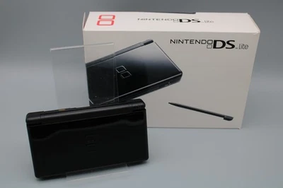 Nintendo DS Lite Game Console | BLACK | ORIGINAL BOX | VERY GOOD | TESTED - Image 1 of 4