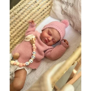Pam Reborn Baby Doll Girl 20 Inches Realistic Sleeping Silicone Toy Newborn - Picture 1 of 8