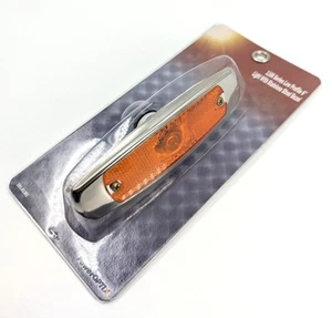 NOS! PowerOptix Low Profile 6” Amber Marker Light w/Stainless Steel Bezel - Picture 1 of 8