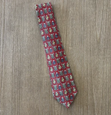 Vintage CHANEL PARIS Men's Silk Necktie Classic Luxury Red + Multicolor 58" EUC - Image 1 of 4