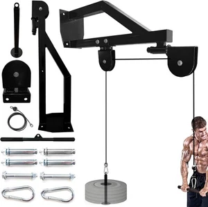 36.9" Oversized Wall Mounted Pulley System Gym LAT Pull Down Cable Attachments - Picture 1 of 8