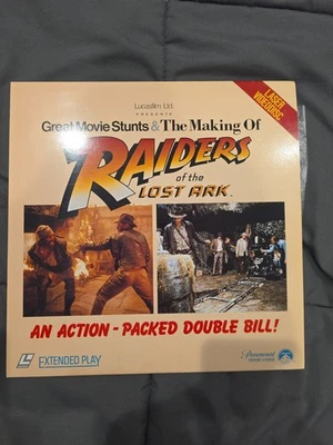 Laserdisc LD Raiders of Lost Ark Great Movie Stunts & The Making of  - Image 1 of 4