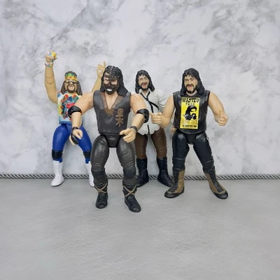 Faces Foley Cactus Mankind Dude Love Figure WWF WWE Mick Foley Lot Jakks 1998 - Image 1 of 4
